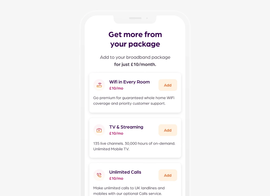 Get more from your package screenshot
