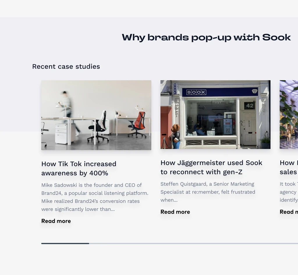 Sook case studies section screenshot
